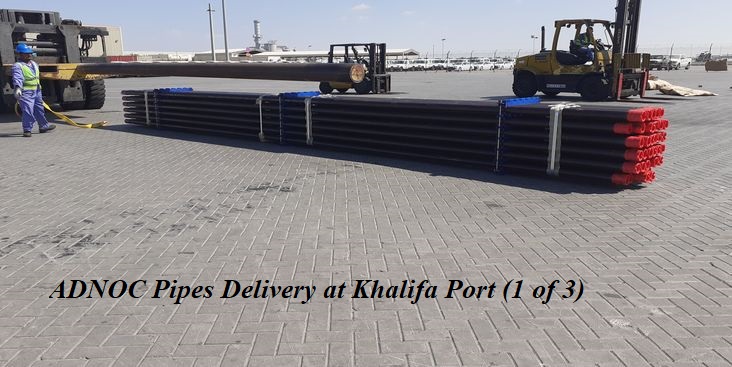 ADNOC Pipes Delivery at Khalifa Port 1 of 3