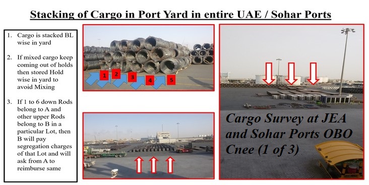 Cargo Survey at JEA and Sohar Ports OBO Cnee 1 of 3