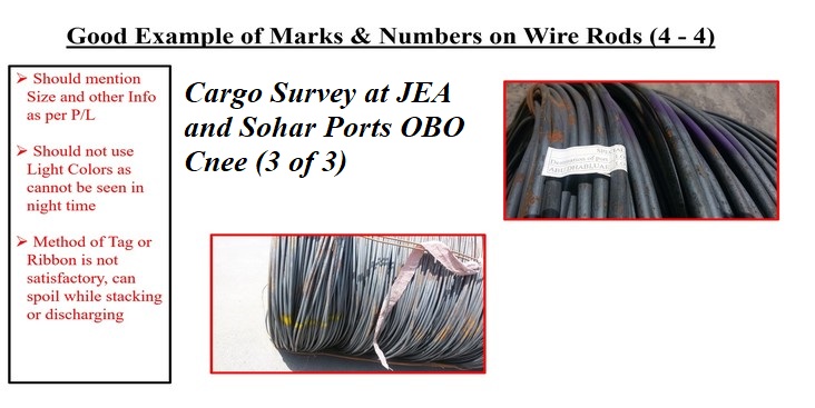 Cargo Survey at JEA and Sohar Ports OBO Cnee 3 of 3