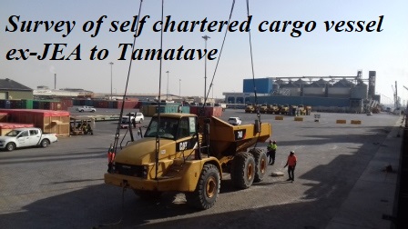 Survey of self chartered cargo vessel ex-JEA to Tamatave (2)